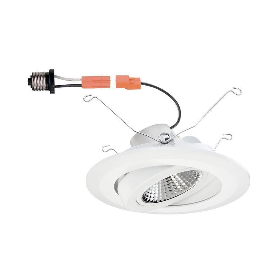 6 In 4000k Remodel Directional Gimbal White Integrated Led Recessed Trim