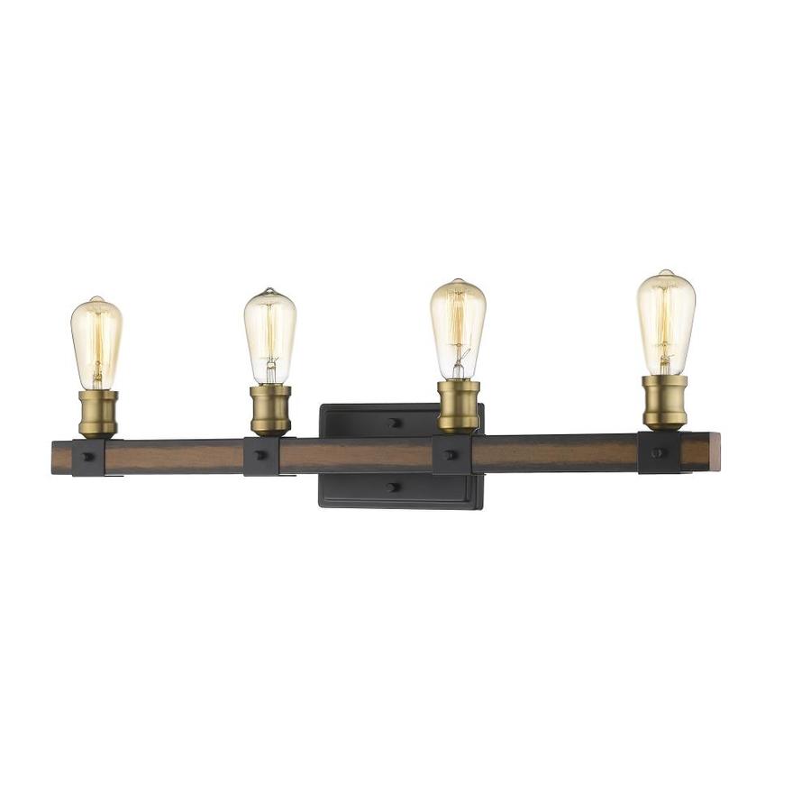 Z-Lite Kirkland 4-Light Multiple Colors Rustic Vanity Light