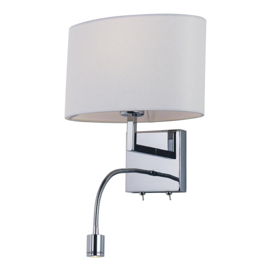 Maxim Lighting Hotel 11-in W 2-Light Polished Chrome Transitional Wall Sconce