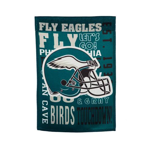 Team Sports America 1-ft W x 1.5-ft H Philadelphia Eagles Garden Flag ...