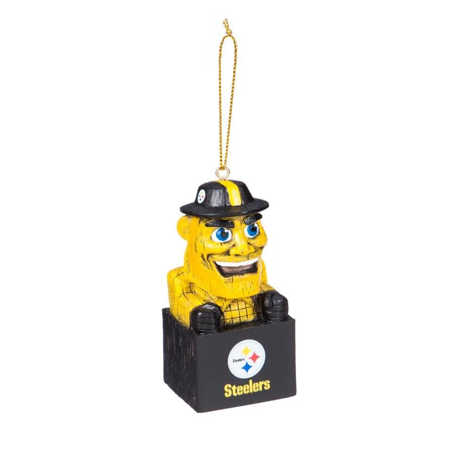 Team Sports America Pittsburgh Steelers Yellow Assorted Ornament