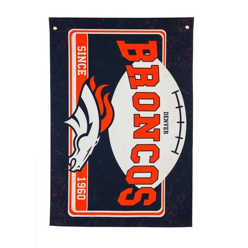 Team Sports America 3ft W x 4.3ft H Denver Broncos Flag in the