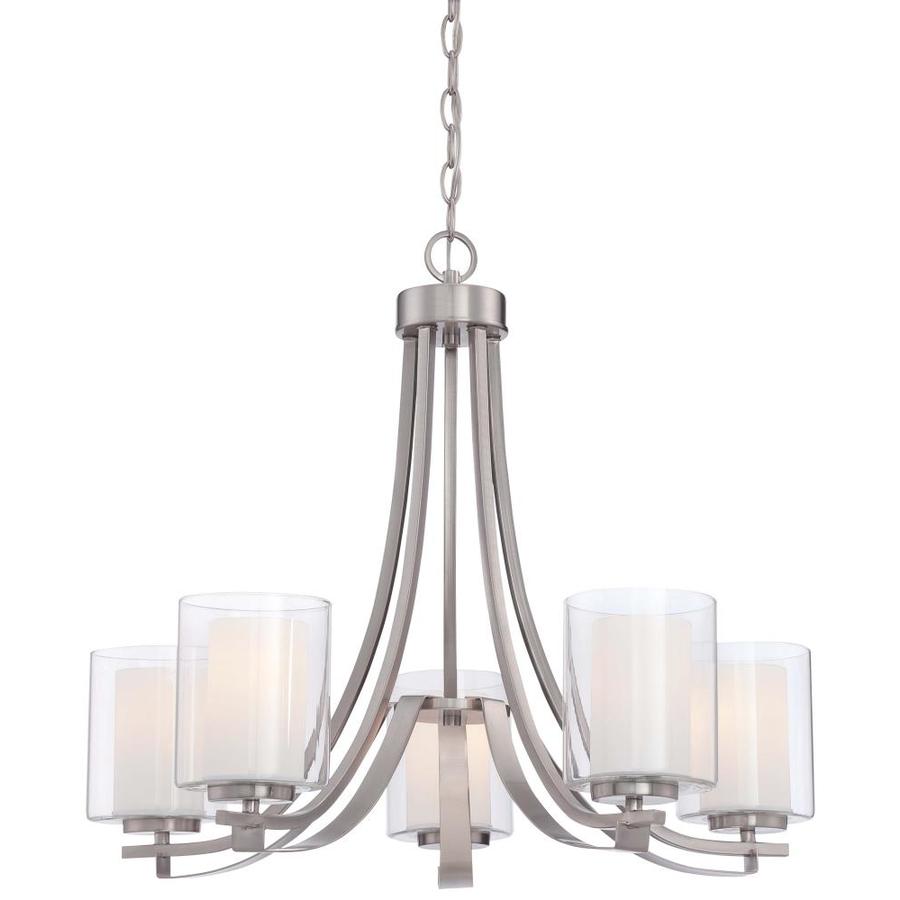 Minka Lavery Parsons Studio 5-Light Brushed Nickel Modern/Contemporary Chandelier
