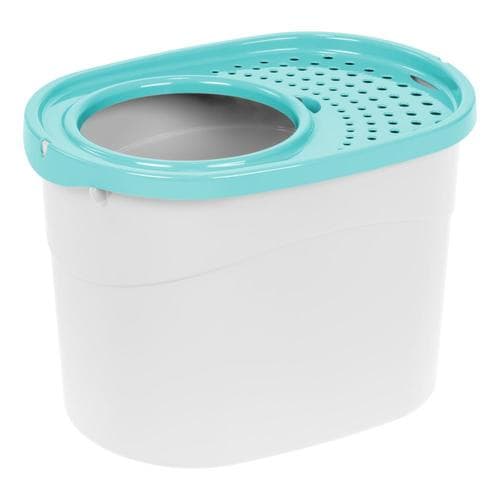 IRIS White Top Entry Litter Box in the Litter Boxes department at