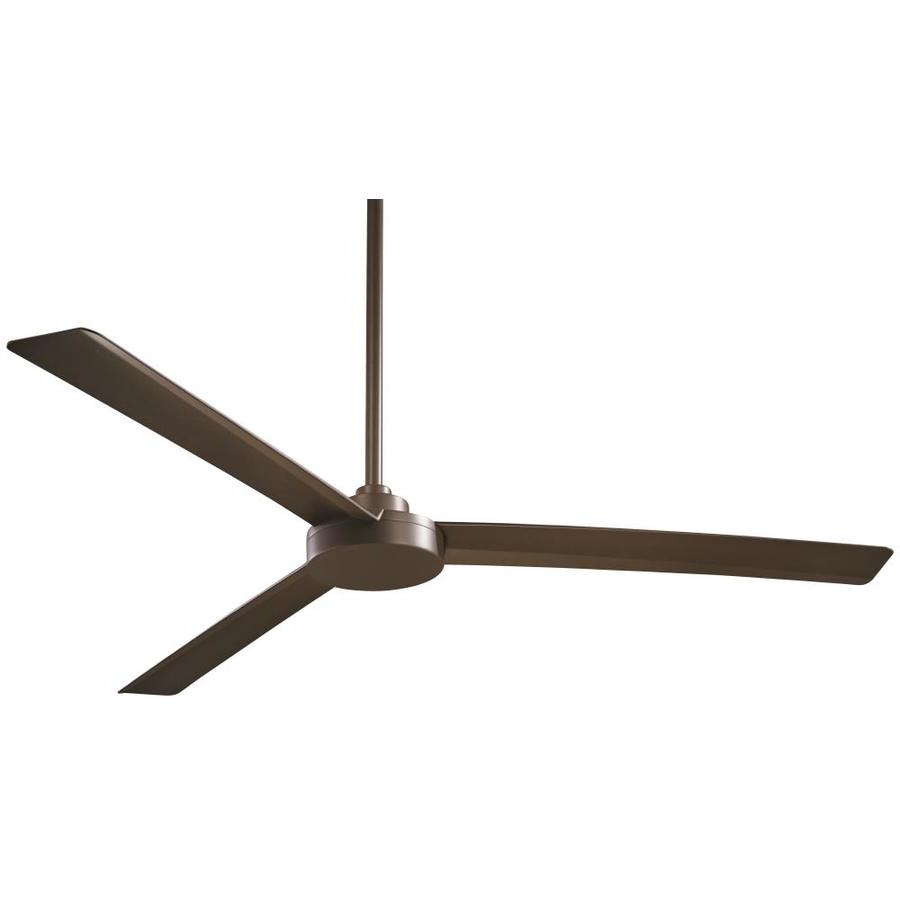Minka Aire Roto Xl 62-in Oil-Rubbed Bronze Indoor/Outdoor Ceiling Fan and Remote (3-Blade) in 