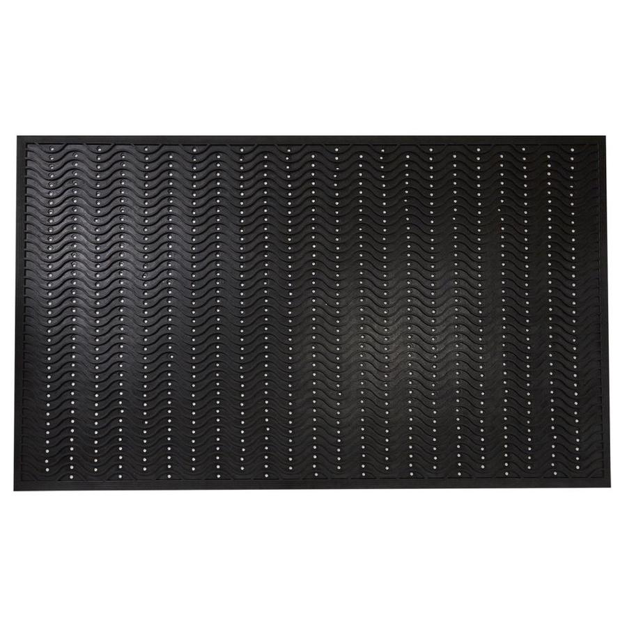 Envelor Black Square Anti Fatigue Mat Actual 36 In X 36 In At