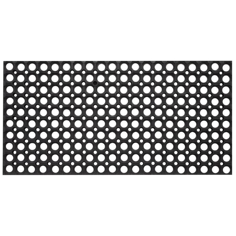 Envelor Black Rectangular Anti Fatigue Mat Actual 32 In X 47 In