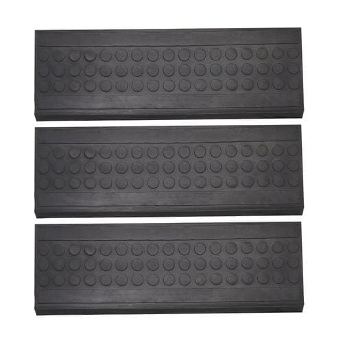 Envelor Black Rectangular Indoor Stair Tread Mat (Actual 10in x 30in