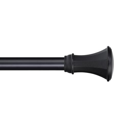 The Haven Collection 36in to 72in Soft Iron Steel Single Curtain Rod