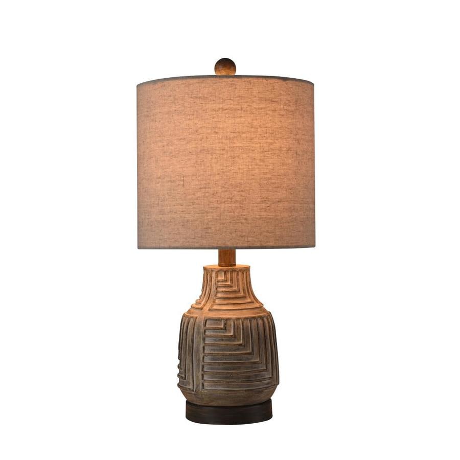 StyleCraft Home Collection 21.5-in Bokava, Garrison Gray Table Lamp ...