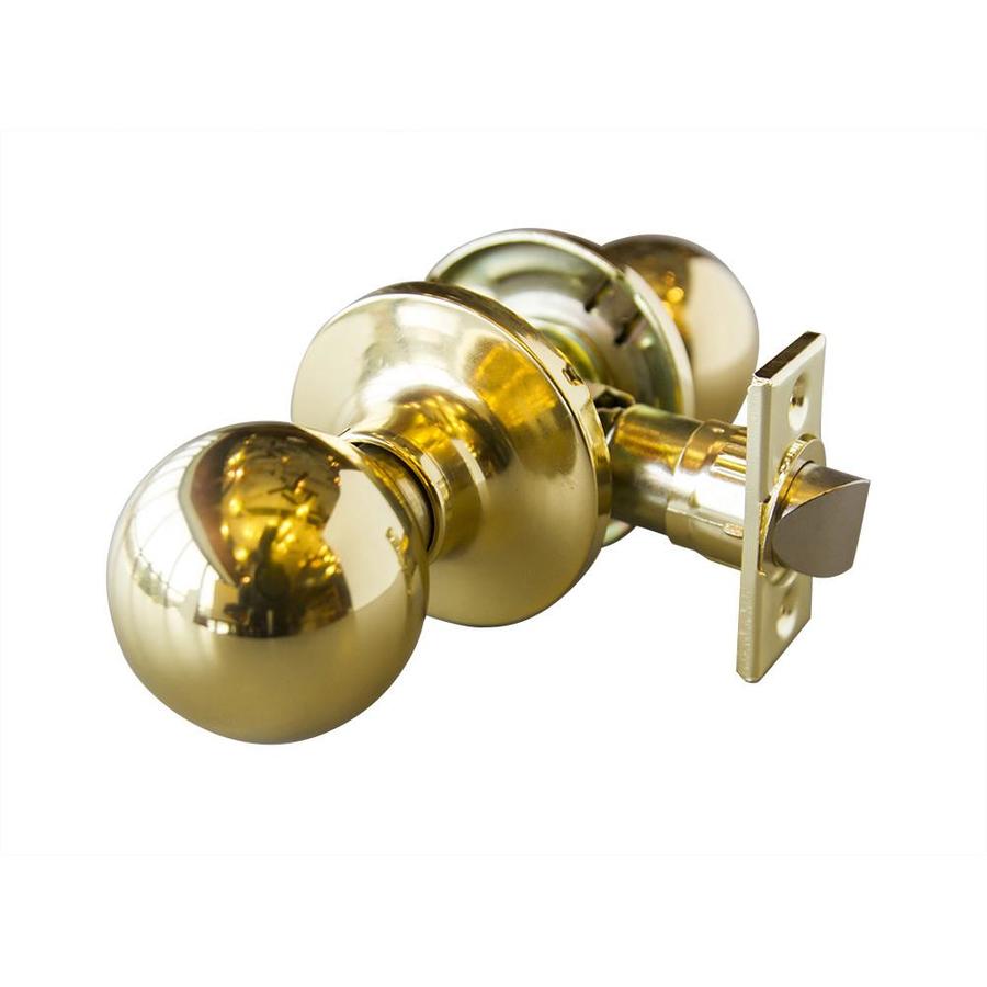 Design House Bay Polished Brass Passage Door Knob Single