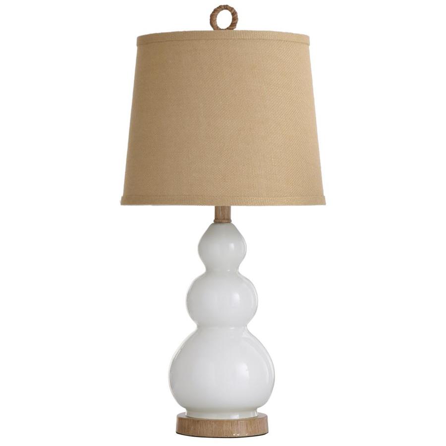 burlap table lamp