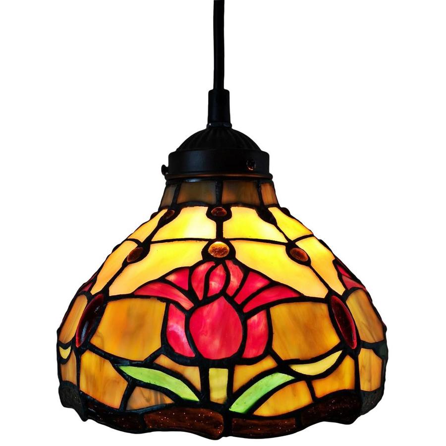 Stained Glass Hanging Light With, Stained Glass Hanging Lamp Hardware