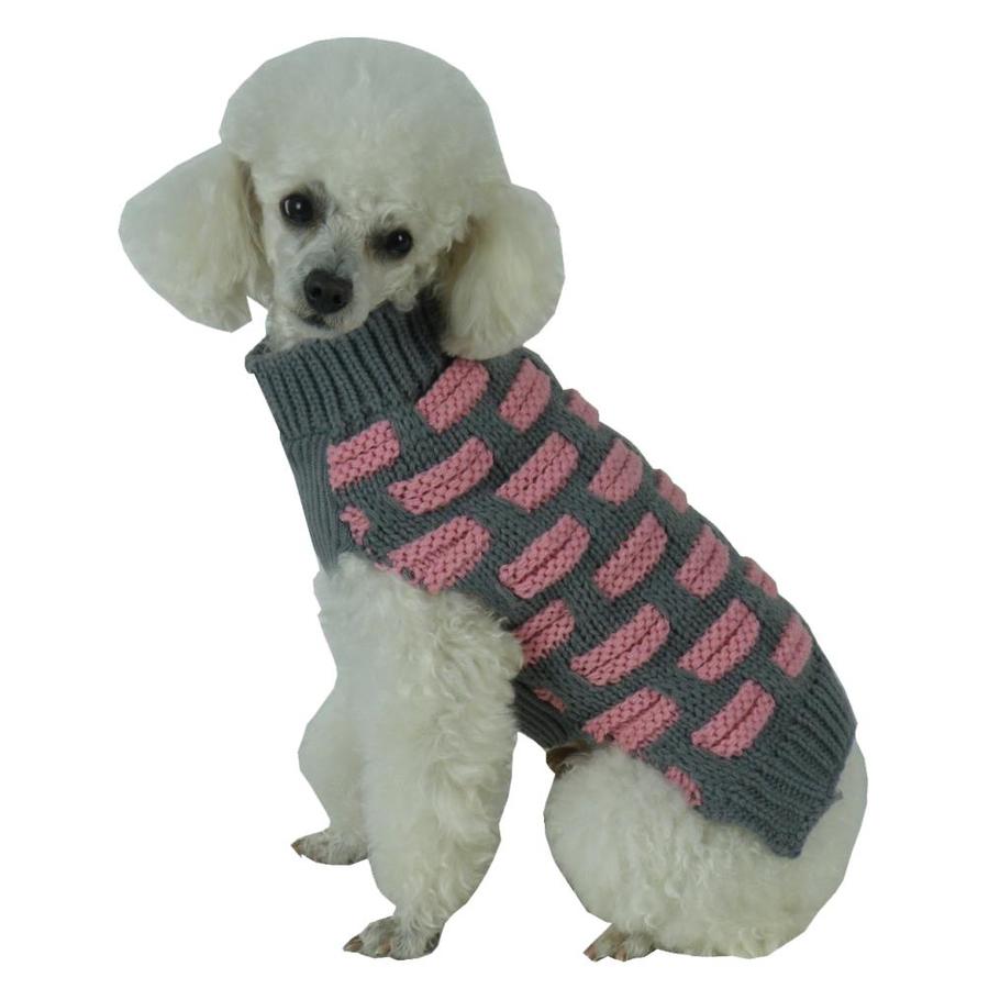 Pet Life Fashion Weaved Heavy Knit Designer Ribbed Turtle Neck Dog ...