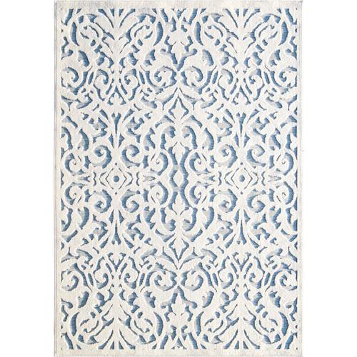Orian Rugs Lady Bird Natural Blue Indoor Outdoor Farmhouse Cottage Orian Rugs Lady Bird Natural Blue