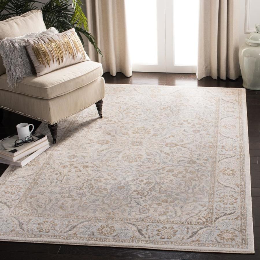 Safavieh Isabella Leon 9 x 12 Cream/Beige Indoor Distressed/Overdyed ...