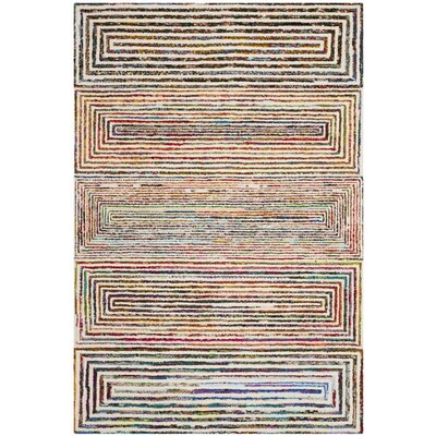 Safavieh Nantucket Albion 6 x 9 Ivory Indoor Abstract Handcrafted Area Rug Safavieh Nantucket Albion 6 x 9 Ivory Indoor Abstract Handcrafted Area Rug