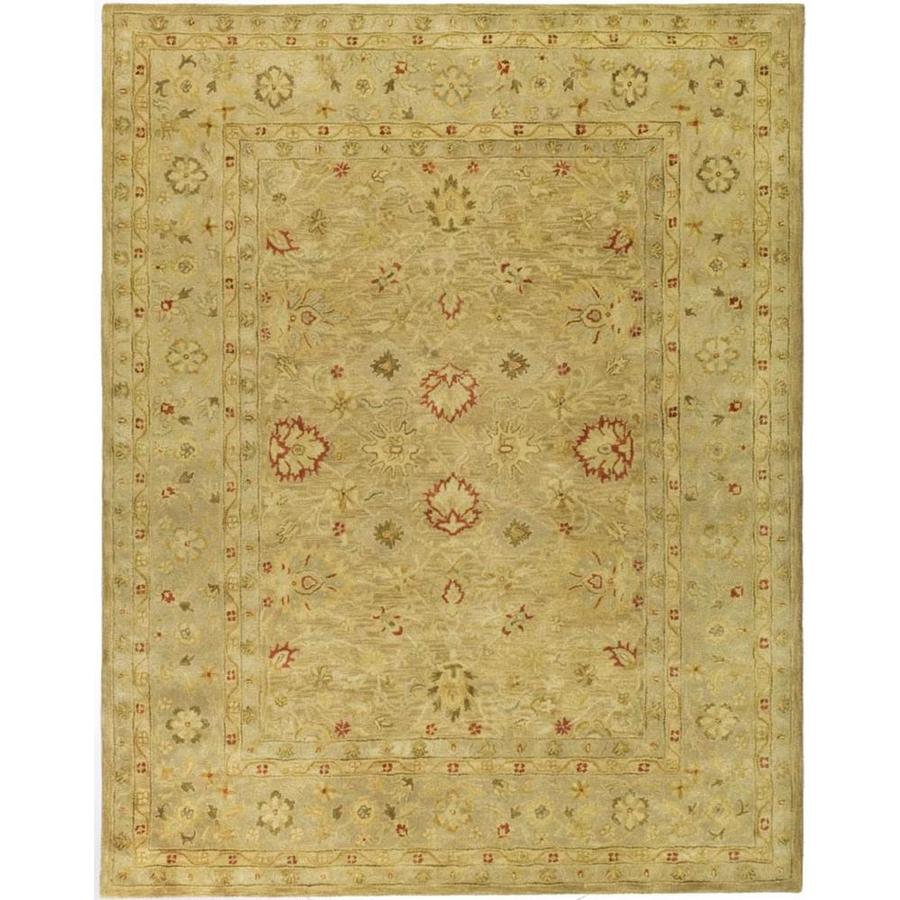 Safavieh Antiquity Zanjan 11 X 16 Gray Blue Beige Indoor Floral Botanical Vintage Handcrafted Area Rug In The Rugs Department At Lowes Com