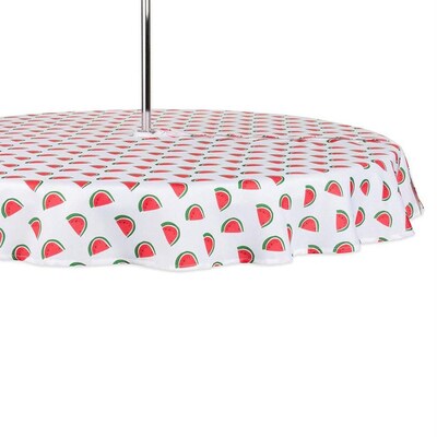 Dii Watermelon Print Outdoor Tablecloth With Zipper 60 Round