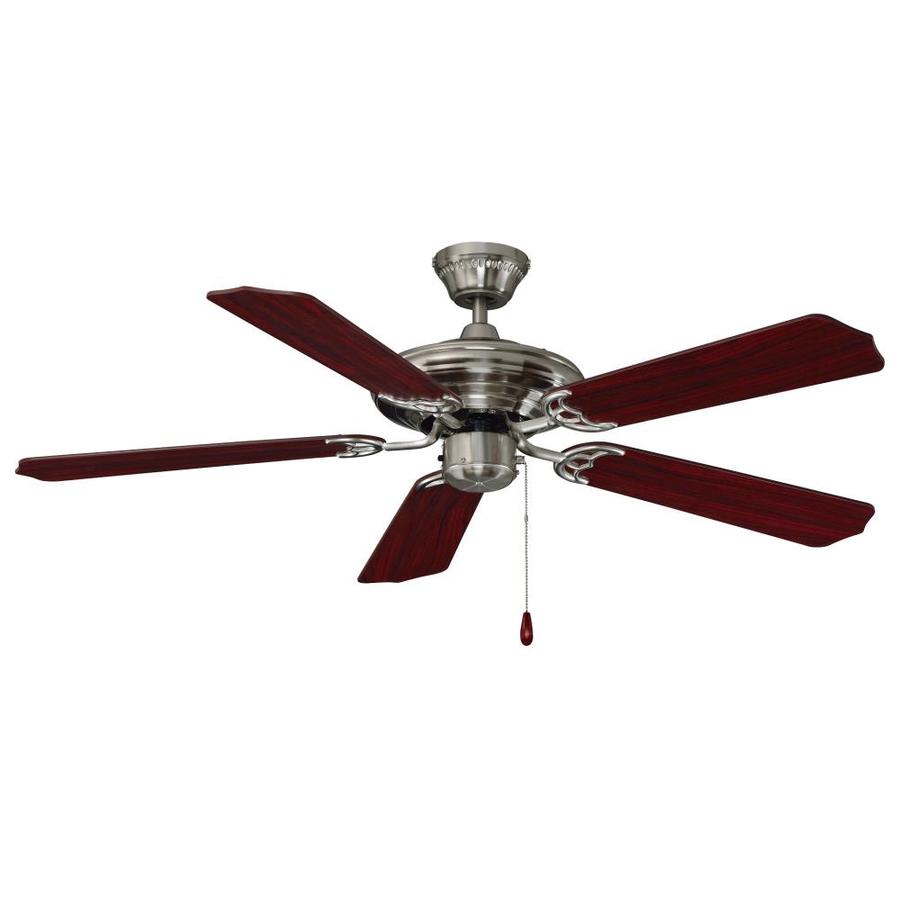 Rp Lighting Fans Caribbean 52 In Brushed Nickel Indoor Ceiling