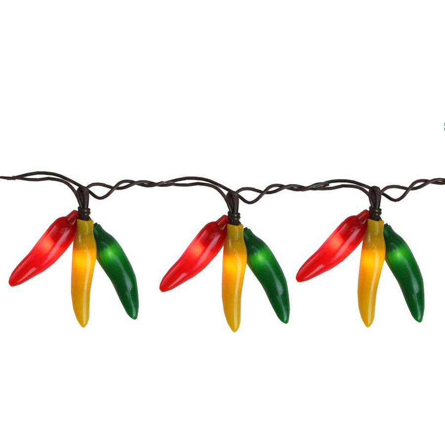 Northlight 36 Red Yellow And Green Chili Pepper Cluster String