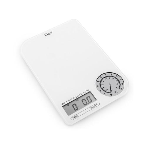 Ozeri Rev Digital Kitchen Scale with ElectroMechanical Weight Dial at