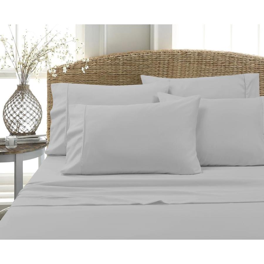 Mhf Home King Cotton Blend 6 Piece Bed Sheet At Lowes Com