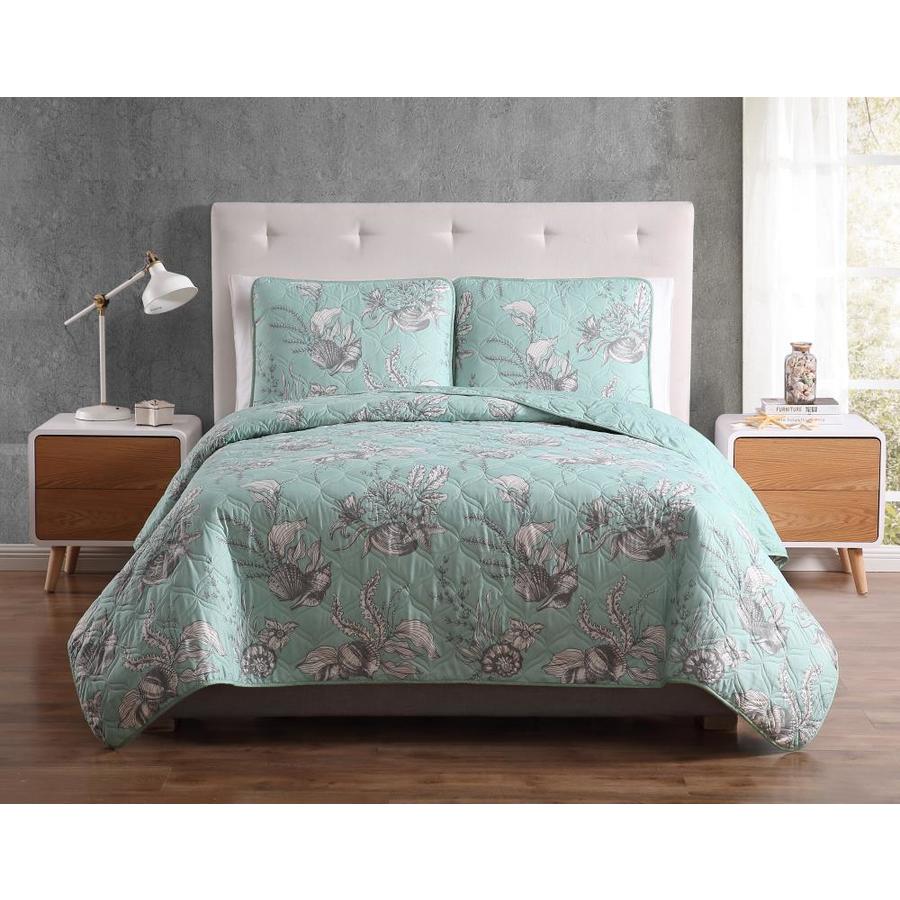 Mhf Home Mhf Home Simone Seashell Sea Foam Quilt Set Seafoam Green