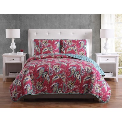 Mhf Home Mhf Home Avery Paisley Quilt Set Multi Cotton Reversible