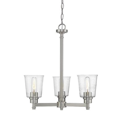 Z-Lite Bohin 3-Light Brushed Nickel Modern/Contemporary Chandelier Z-Lite Bohin 3-Light Brushed Nickel Modern/Contemporary Chandelier