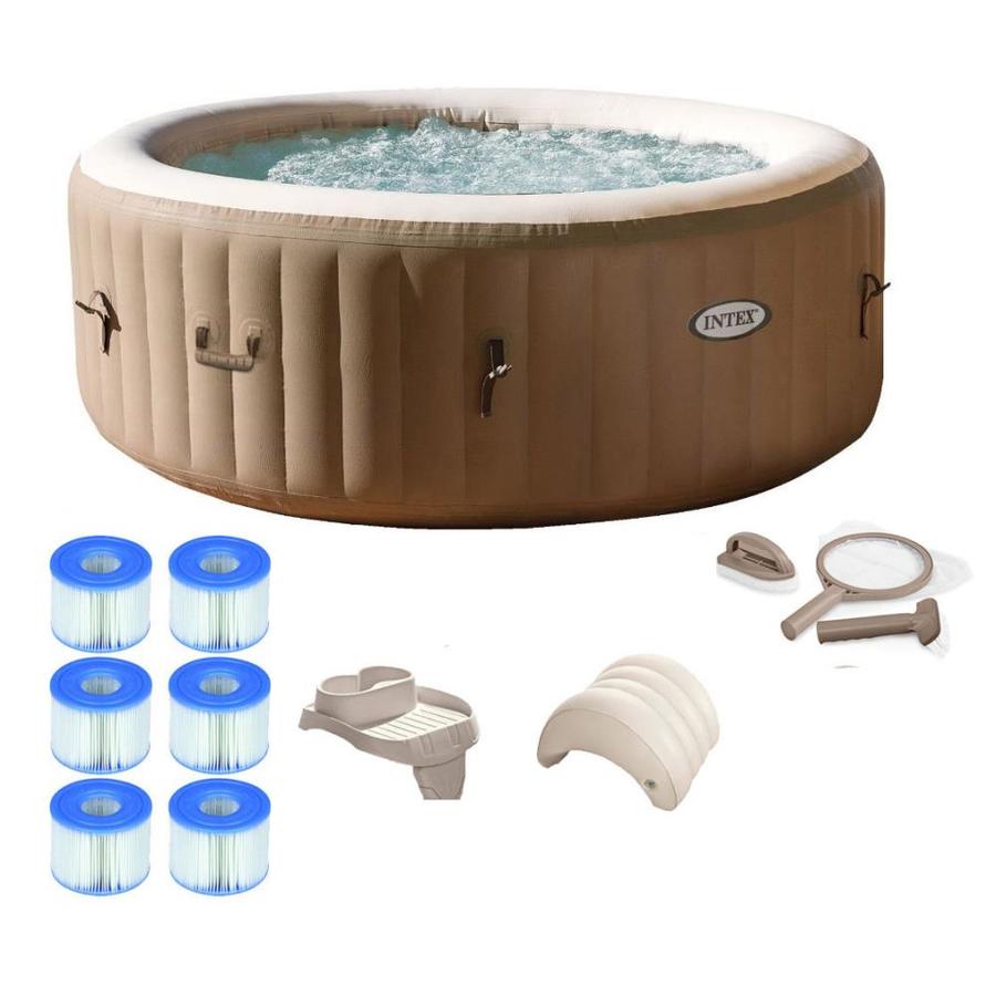 Intex 4-Person 140-jet Round Hot Tub at Lowes.com