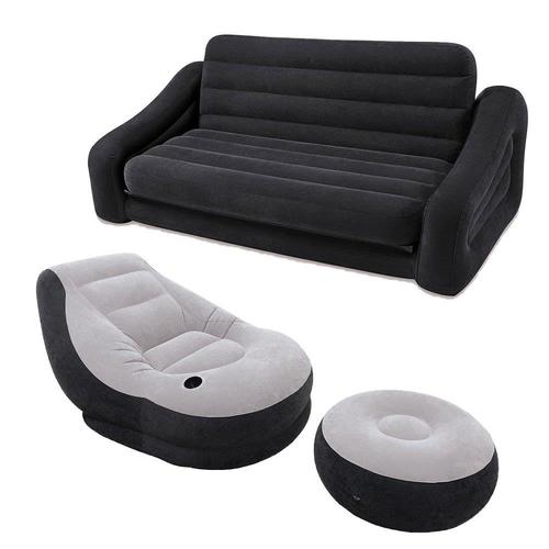 Intex Charcoal Gray Inflatable Furniture Set in the Inflatable
