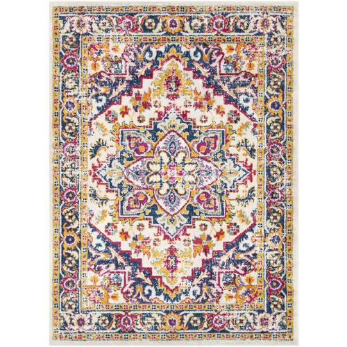 Surya Norwich 9 x 12 Magenta Indoor Medallion Oriental Area Rug in the Rugs department at