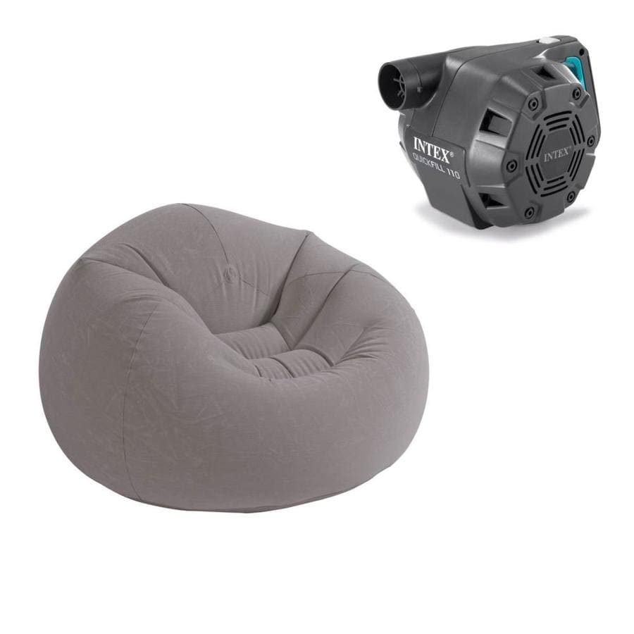 Intex Gray Inflatable Chair Pump Included At Lowes Com