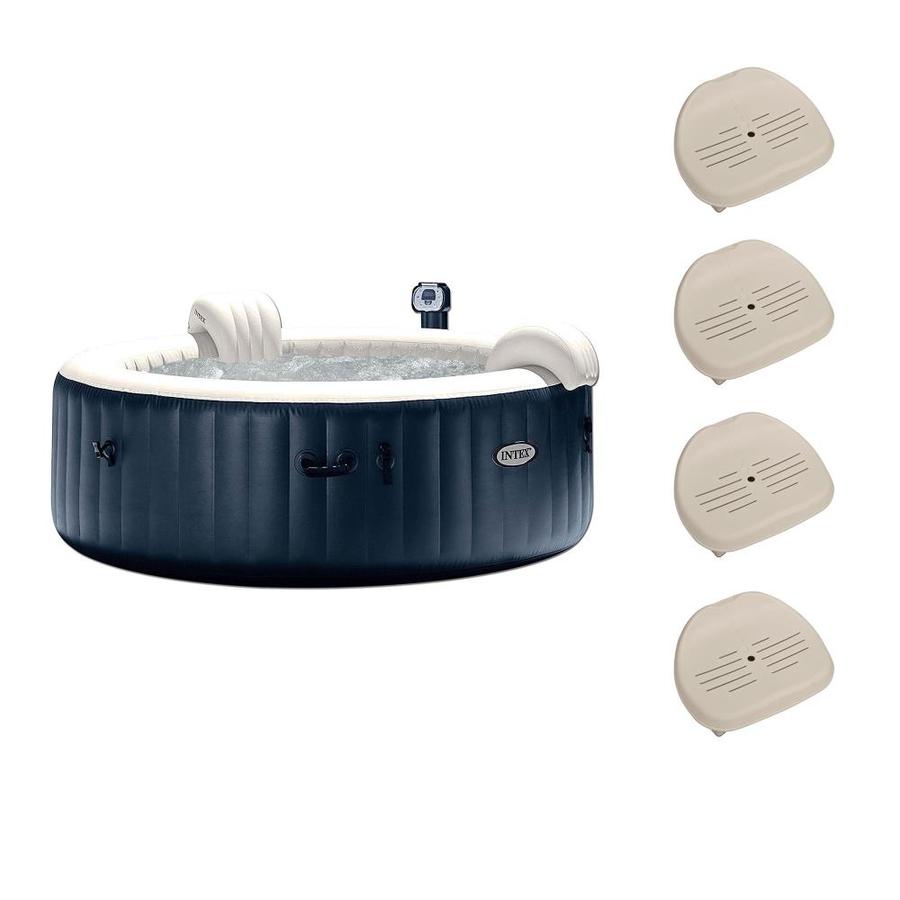 Intex 6 Person 140 Jet Round Hot Tub At Lowes Com