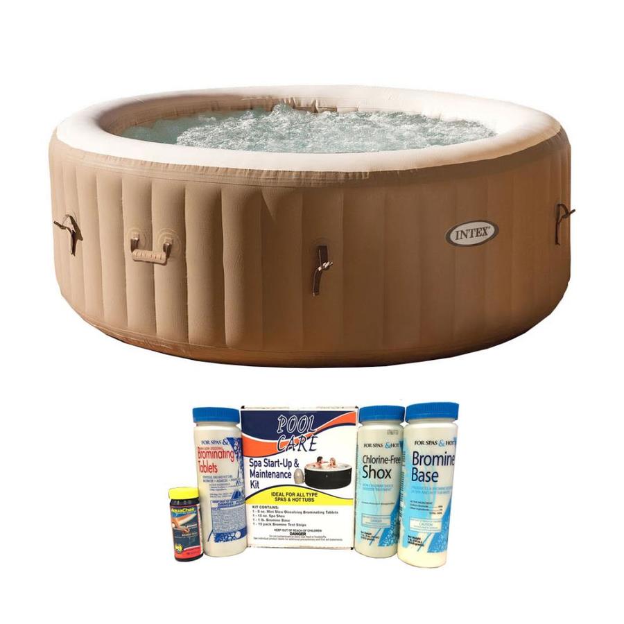 Intex 6 Person 140 Jet Round Inflatable Hot Tub In The Hot Tubs And Spas