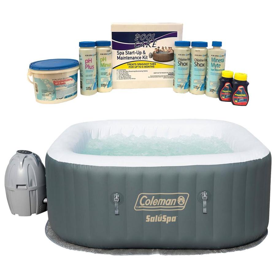 Coleman 4 Person 114 Jet Square Hot Tub At Lowes Com