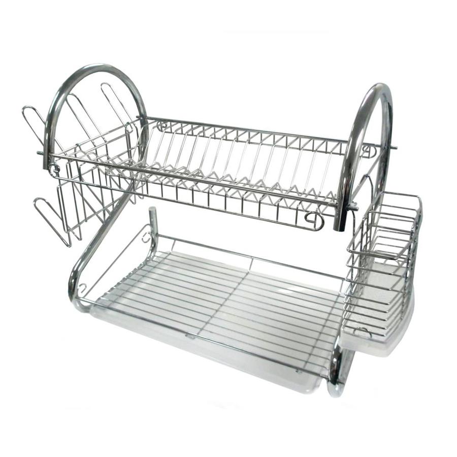 Better Chef 16in W x 15.5in L Metal Dish Rack and Drip Tray in the
