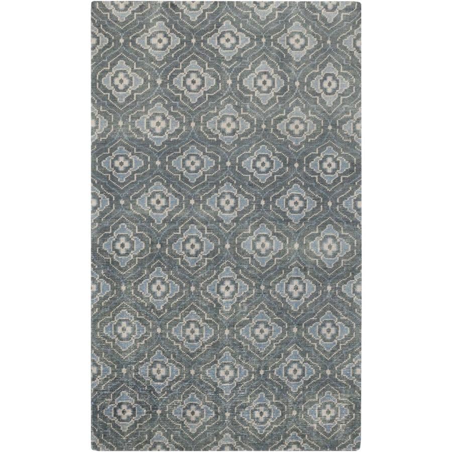 Surya Cypress 2 X 3 Dark Green Trellis Mid Century Modern Handcrafted Area Rug In The Rugs Department At Lowes Com