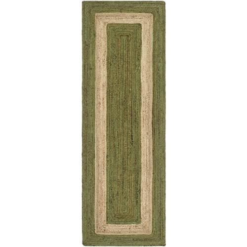 Surya Brice 2 x 8 Grass Green Indoor Border MidCentury Modern