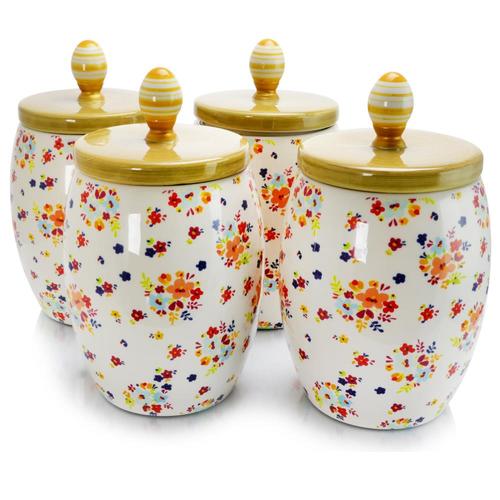 Urban Market Life on The Farm 4 Piece Quart Ceramic Food Storage