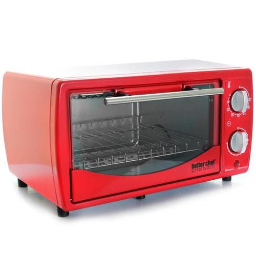 Better Chef 2-Slice Red Convection Toaster Oven (700-Watt) in the