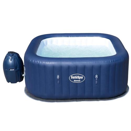 Bestway SaluSpa Hawaii AirJet 6-Person Portable Inflatable Round Spa ...