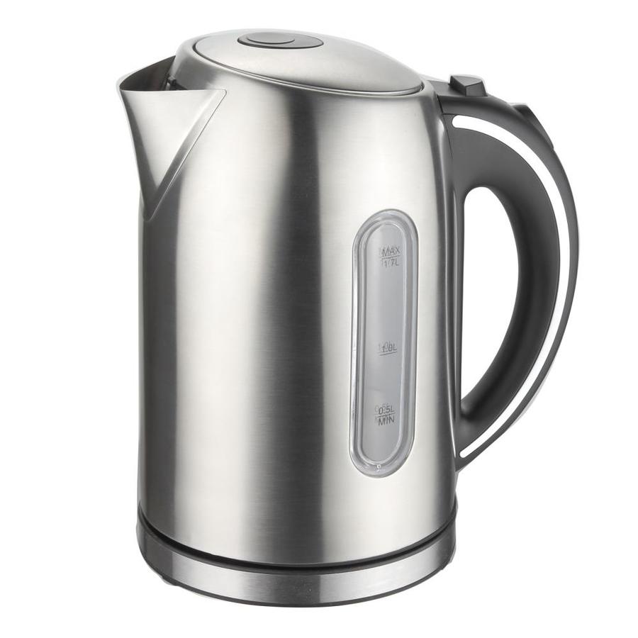 MegaChef Stainless Steel 7Cup Cordless Electric Kettle in the Water