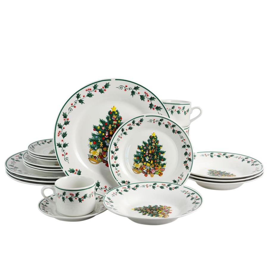 Gibson Home 20-Piece Green Dinnerware at Lowes.com