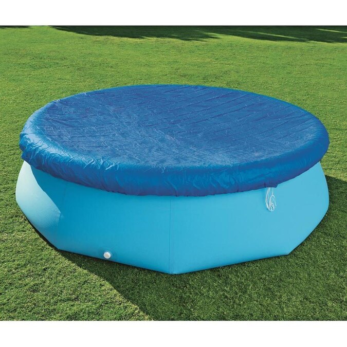Bestway 58033E Flowclear Fast Set 10 Foot Above Ground Swimming Pool Cover, Blue in the Pool