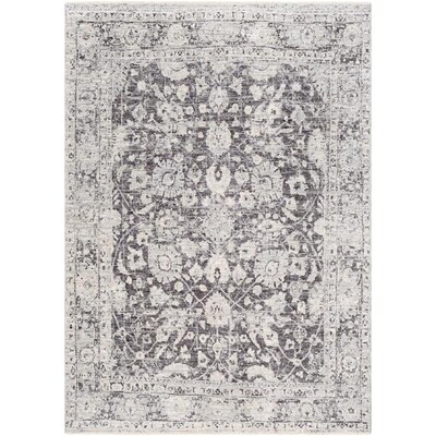 Surya Presidential Charcoal Indoor Vintage Area Rug Common 3 X 5 Surya Presidential Charcoal Indoor