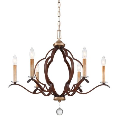 Minka Lavery Ava Libertine 6-Light Pale Gold with Distressed Bronze Transitional Chandelier Minka Lavery Ava Libertine 6-Light Pale Gold with Distressed Bronze Transitional Chandelier