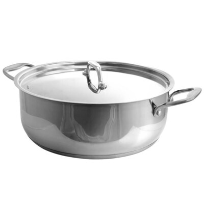 Better Chef Better Chef 12 Qt Stainless Steel Low Stock Pot With