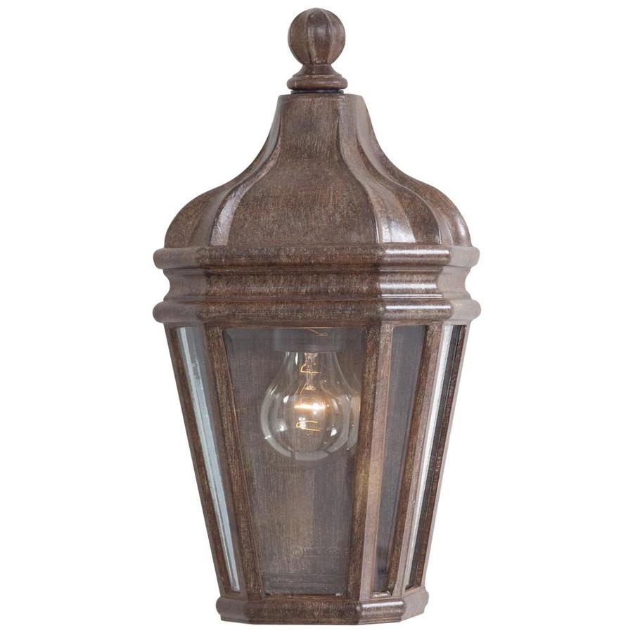 Minka Lavery Harrison 7.75in W Vintage Rust Outdoor Flush Mount Light